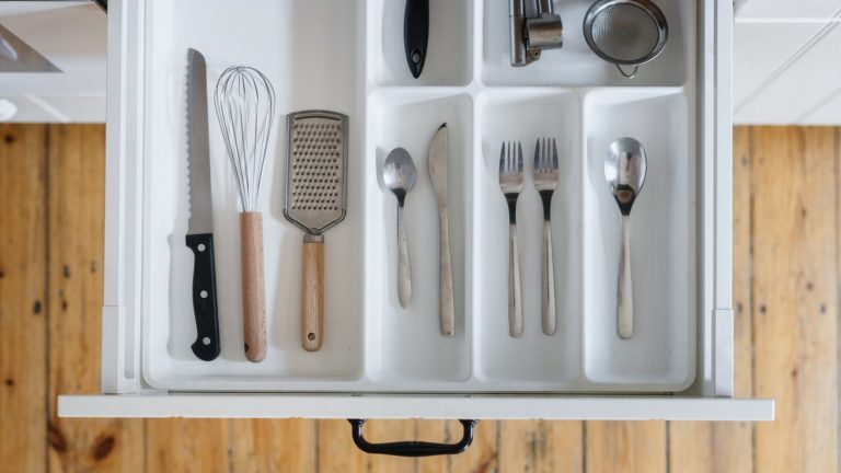 This Simple Parchment Paper Hack Streamlines Kitchen Drawer Organization