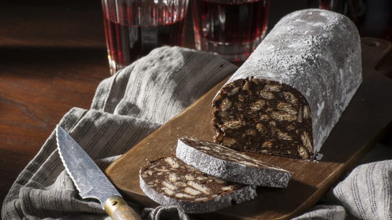 How to Create a Chocolate "Salami" Log for Your Cheese Board