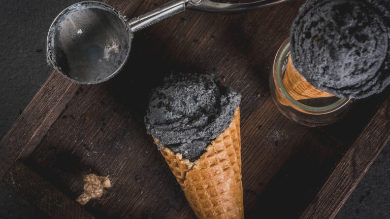 What Causes the Spooky Color of Black Ice Cream?