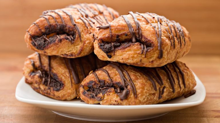 The Perfect Moment to Stuff Homemade Croissants with Chocolate