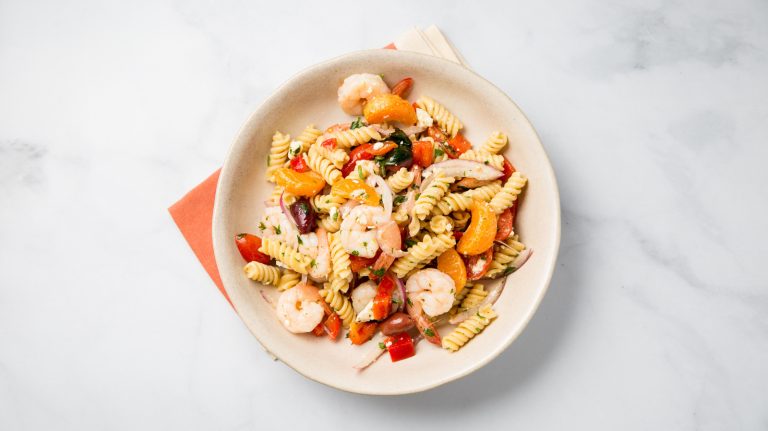 The Simply Delicious Greek Shrimp Pasta Salad