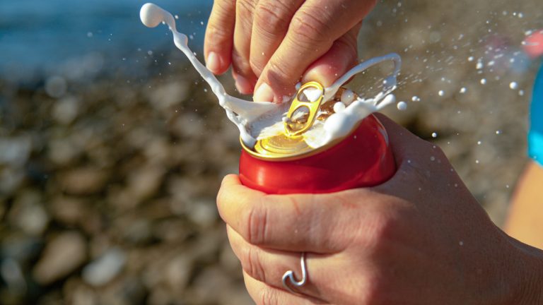 The Easy Method to Prevent a Shaken Soda from Erupting