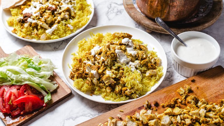 Chicken and Rice Recipe Inspired by Halal Cart Cuisine