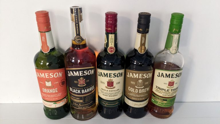 We Sampled and Ranked Five Jameson Irish Whiskeys