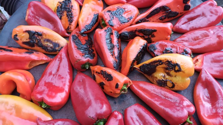 Deciding Between Grill and Broiler for Roasting Large Batches of Peppers