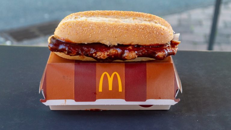 How McDonald's Shapes Its Rack-Style McRib Patties