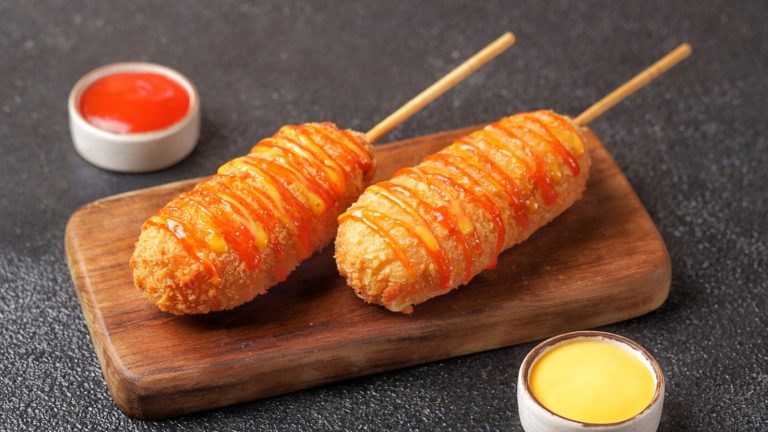 Using a Mason Jar Makes Homemade Corn Dogs a Breeze