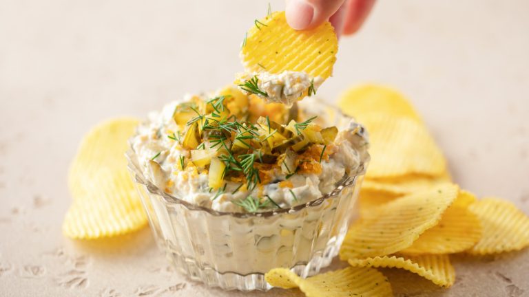 This Zesty 3-Ingredient Pickle Dip is a Must-Have for Your Next Charcuterie Board