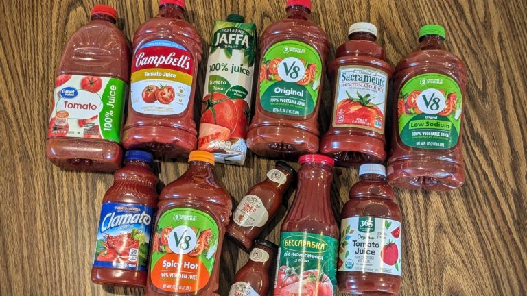 Ranking 11 Tomato Juice Brands from Worst to Best