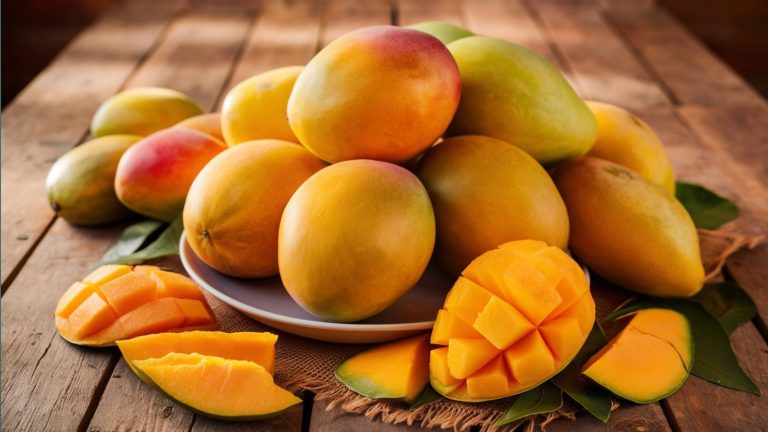 Quickly Peel a Mango Using a Drinking Glass