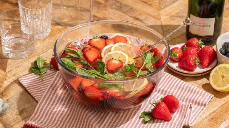 Elevate Your Summer Party with This Refreshing Berry Champagne Punch