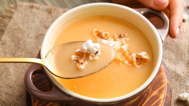 Popcorn: The Ultimate Soup Garnish You've Been Missing Out On