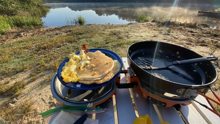 This Simple Hack Makes Cooking Pancakes While Camping a Breeze