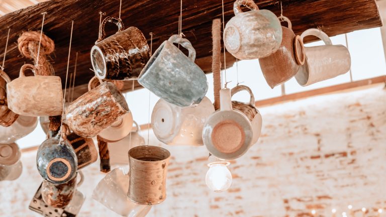 A Safer Alternative to Hanging Kitchen Cups from the Ceiling for a Stylish Look