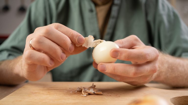 Peel a Hard-Boiled Egg in Seconds Using a Mason Jar